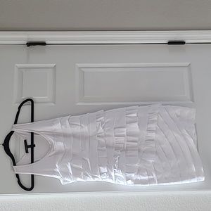 BCBG tiered ruffled cotton dress